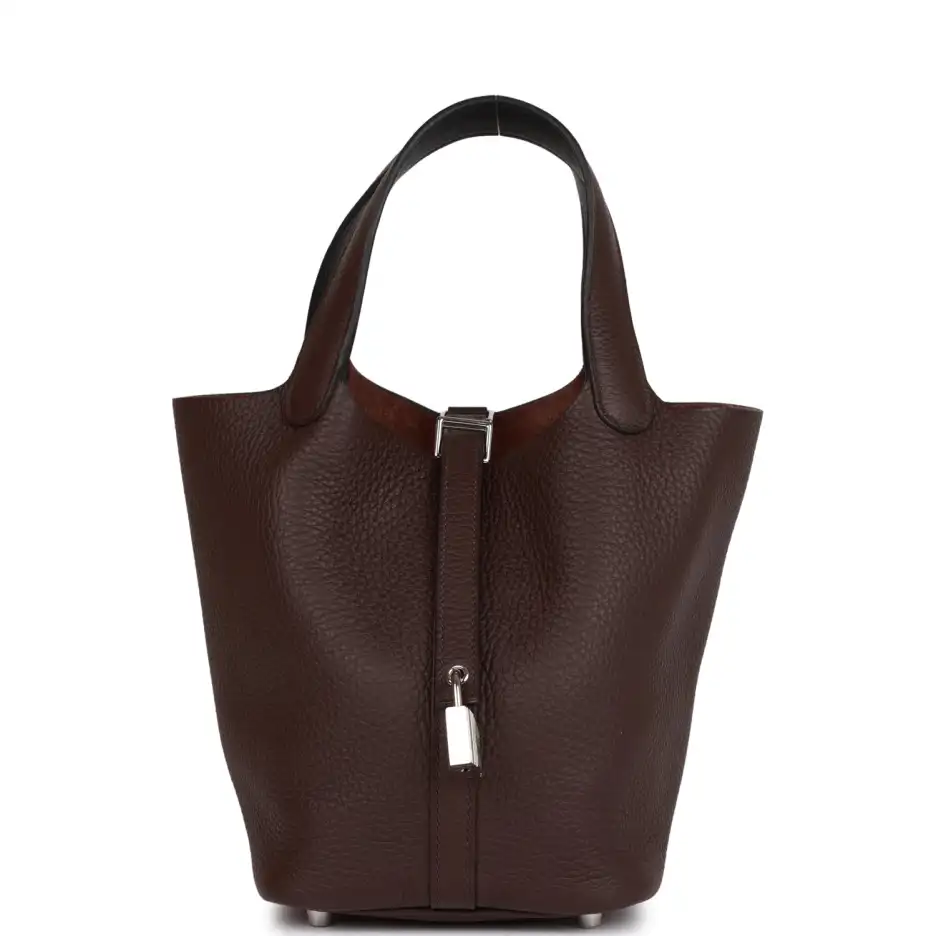 Hermès Eclat Picotin Lock 18 Rouge Sellier Clemence
