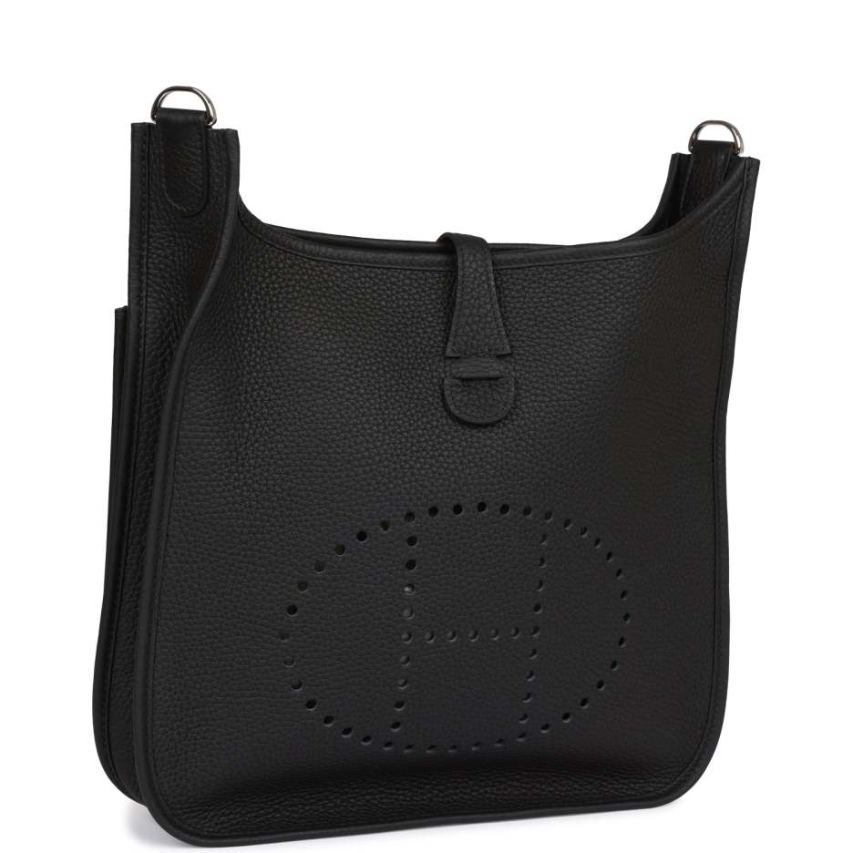 Hermès Evelyne III PM Black Clemence Palladium Hard (1)