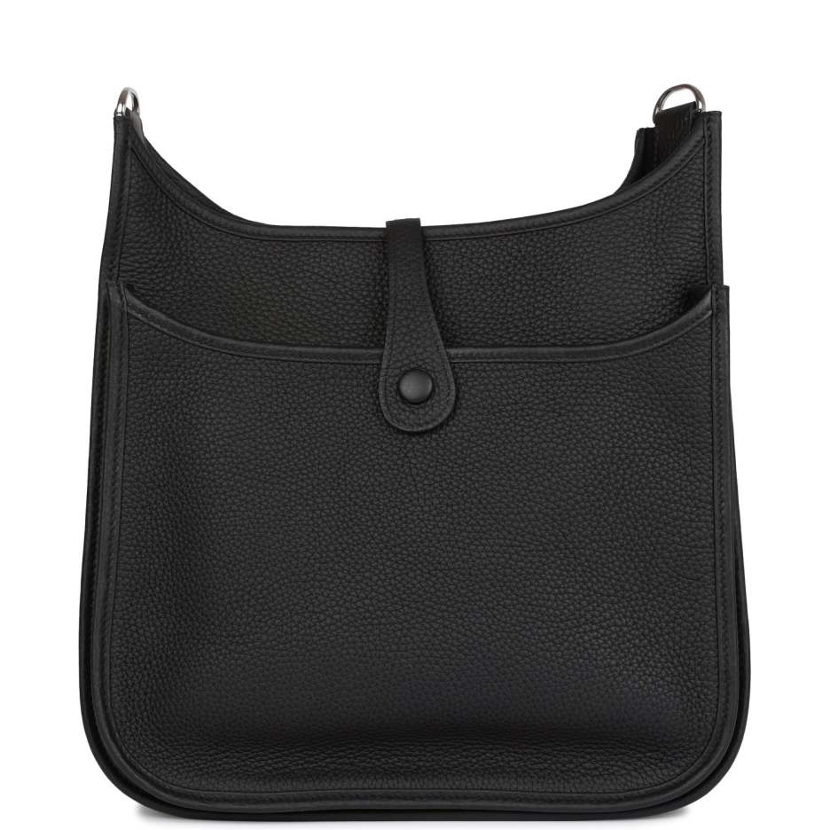 Hermès Evelyne III PM Black Clemence Palladium Hard (3)