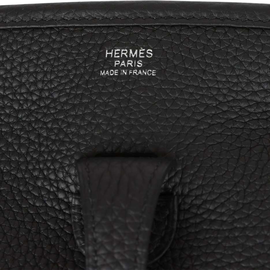 Hermès Evelyne III PM Black Clemence Palladium Hard (6)