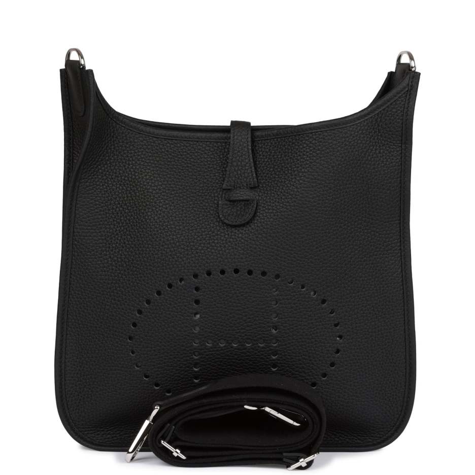 Hermès Evelyne III PM Black Clemence Palladium Hard