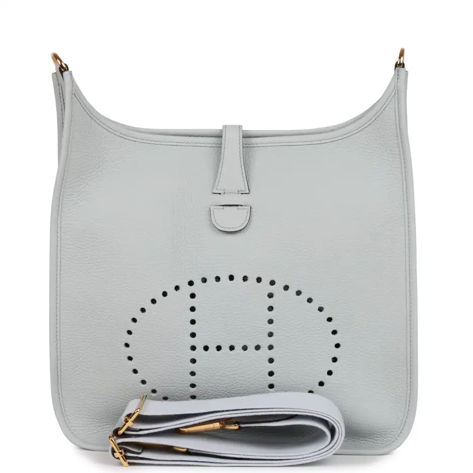 Hermès Evelyne III PM Bleu Pale Clemence Gold_yythk