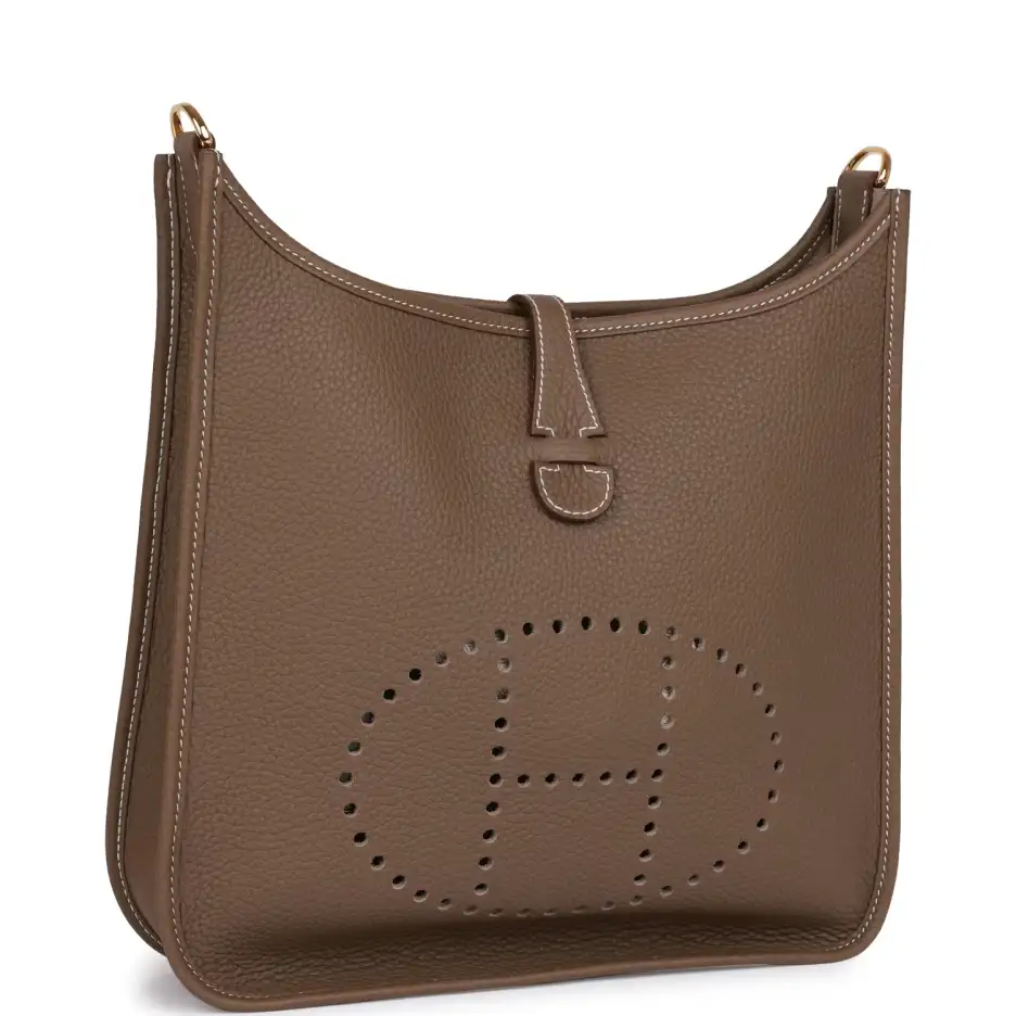 Hermès Evelyne III PM Etoupe Clemence Gold Hardware (1)