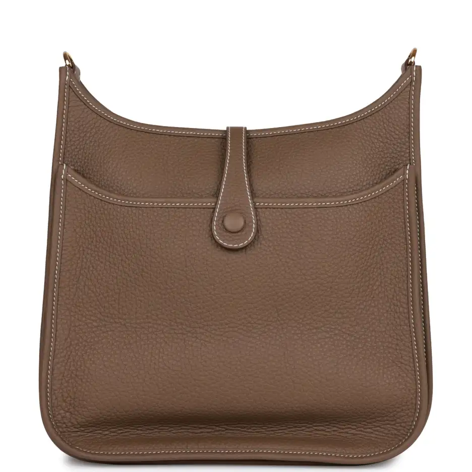 Hermès Evelyne III PM Etoupe Clemence Gold Hardware (3)