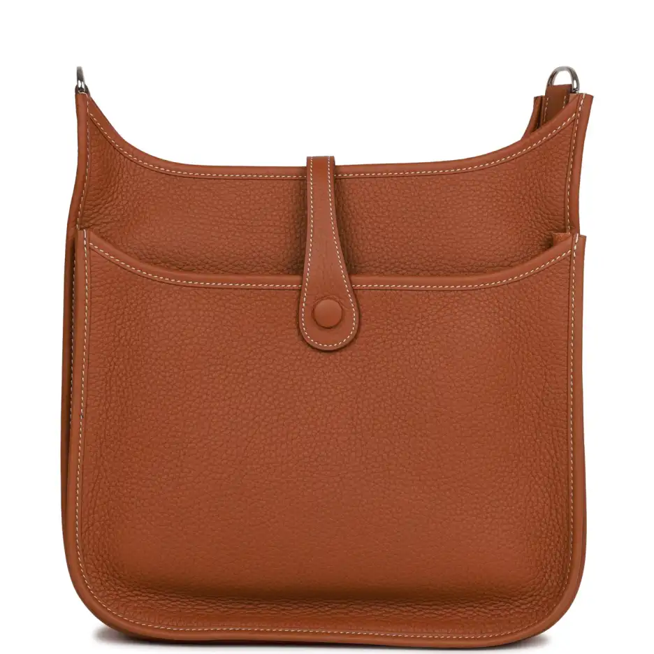 Hermès Evelyne III PM Gold Clemence Palladium Hardw (3)