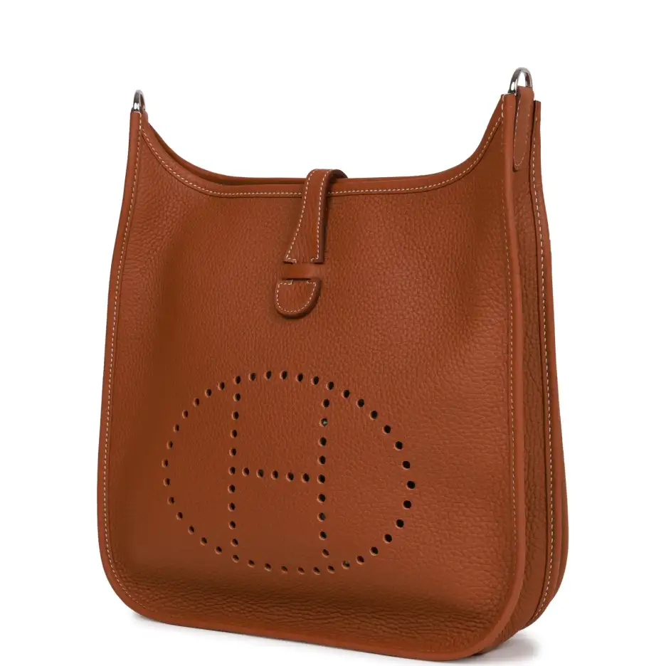 Hermès Evelyne III PM Gold Clemence Palladium Hardw (4)
