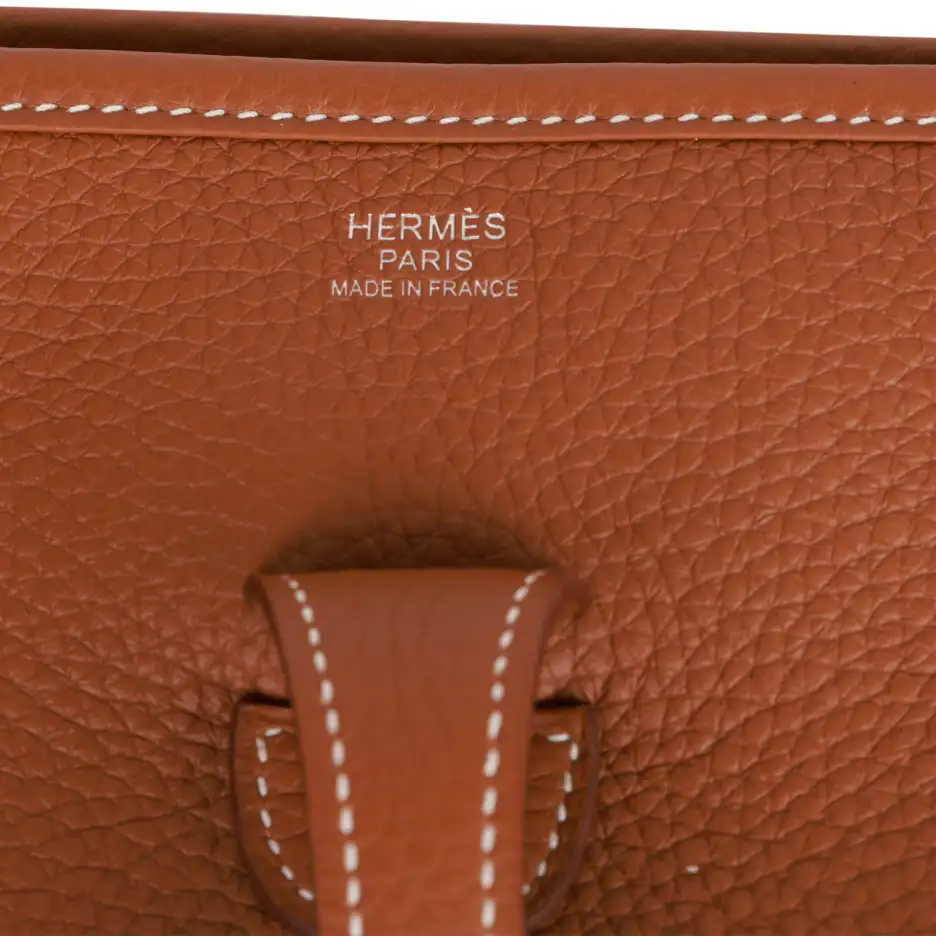 Hermès Evelyne III PM Gold Clemence Palladium Hardw (6)