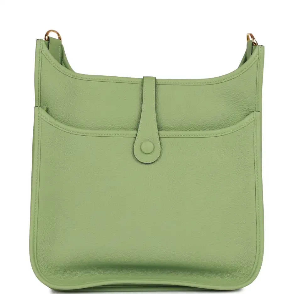 Hermès Evelyne III PM Vert Criquet Clemence Gold_yy (3)