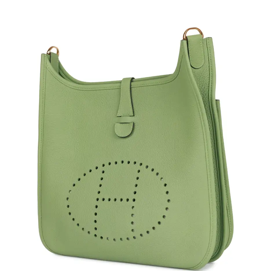 Hermès Evelyne III PM Vert Criquet Clemence Gold_yy (4)
