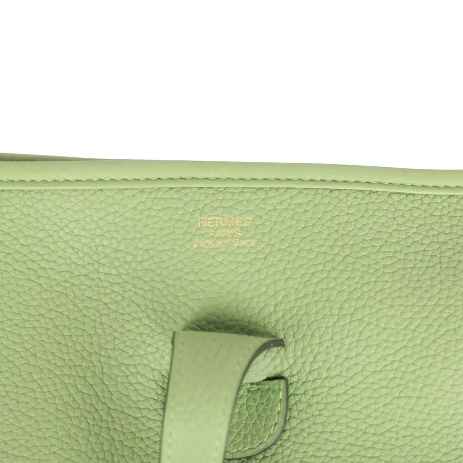 Hermès Evelyne III PM Vert Criquet Clemence Gold_yy (6)
