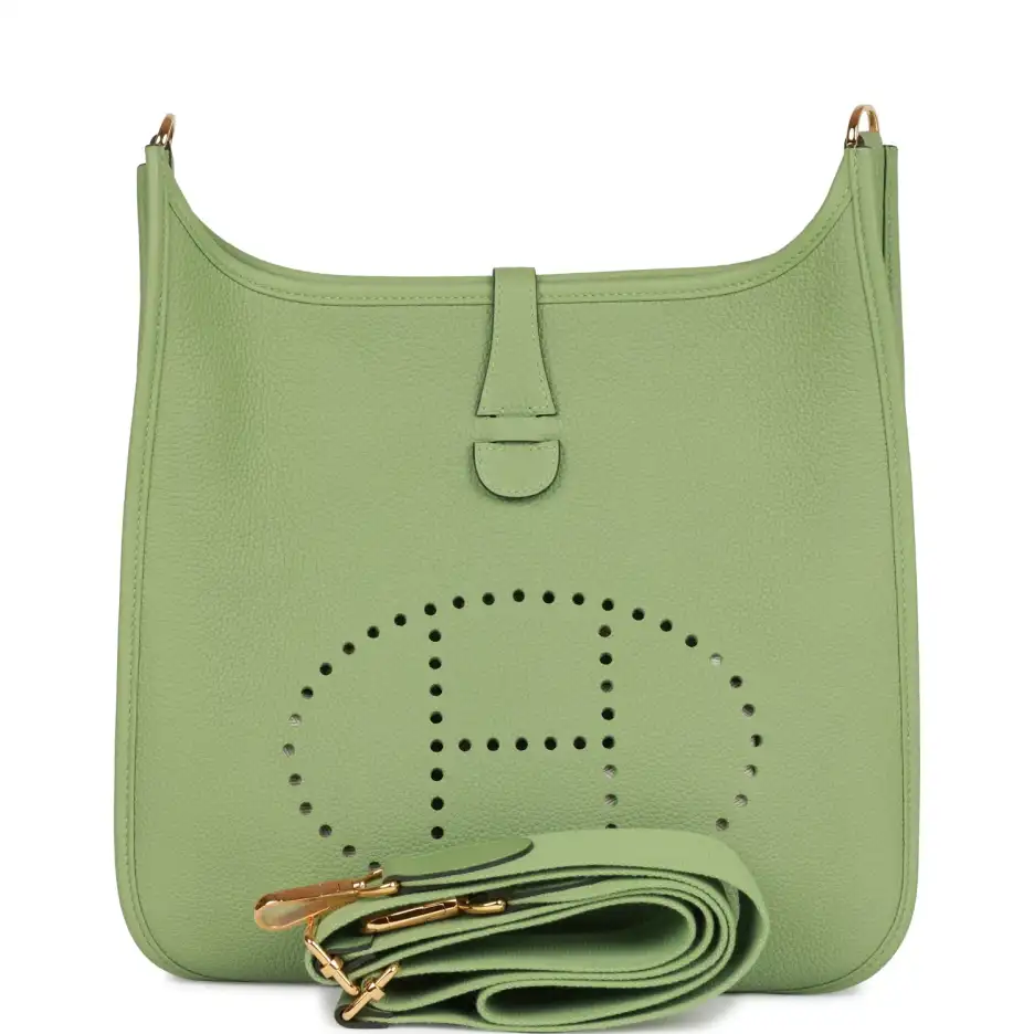 Hermès Evelyne III PM Vert Criquet Clemence Gold_yy