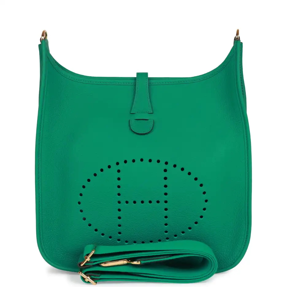 Hermès Evelyne III PM Vert Jade Clemence Gold_yythk