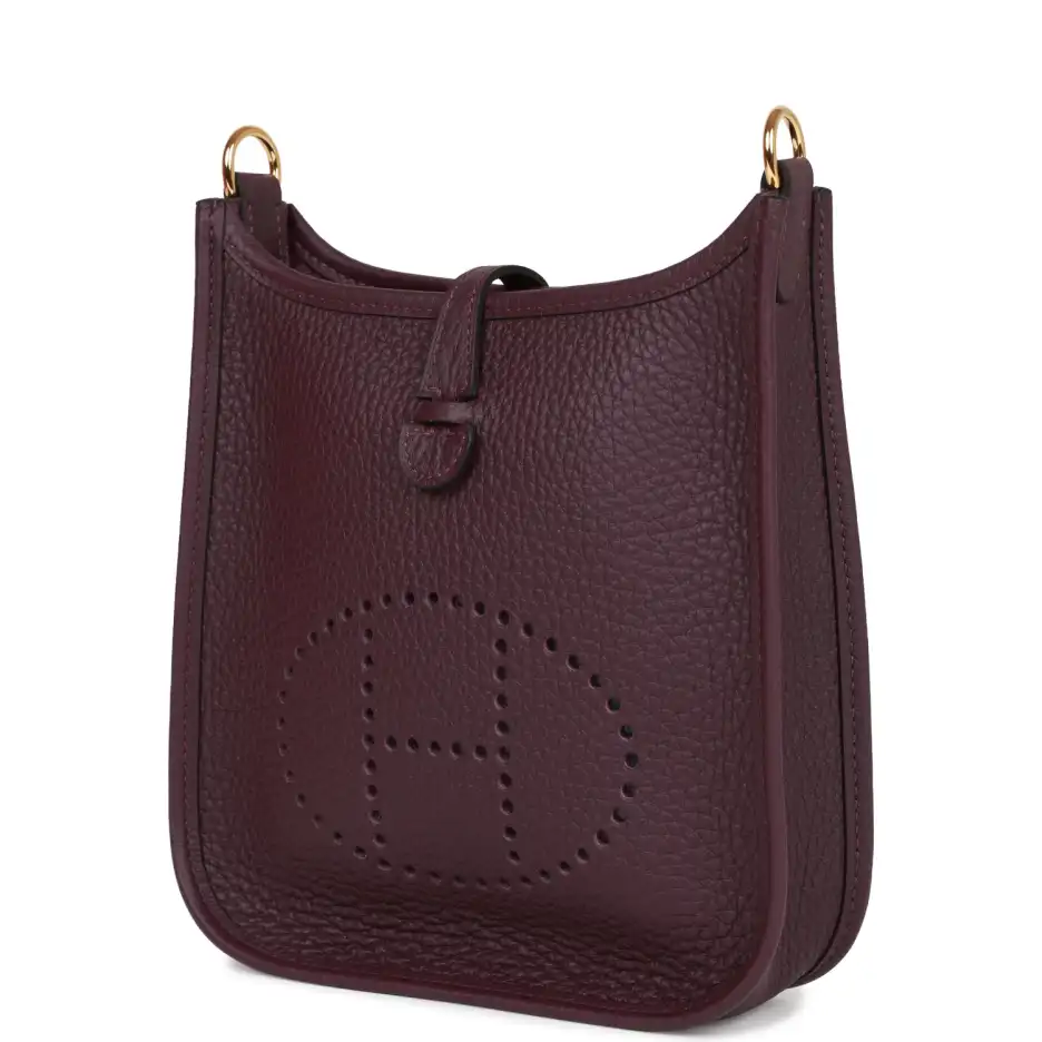 Hermès Evelyne TPM Cassis Clemence Gold Hardware (4)