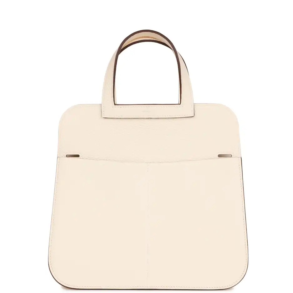 Hermès Halzan 25 Nata Clemence Gold Hardware (3)
