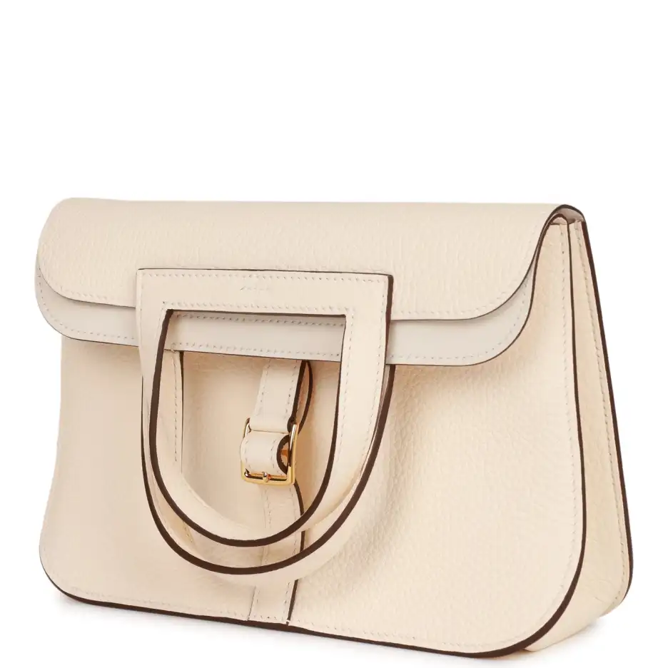 Hermès Halzan 25 Nata Clemence Gold Hardware (4)