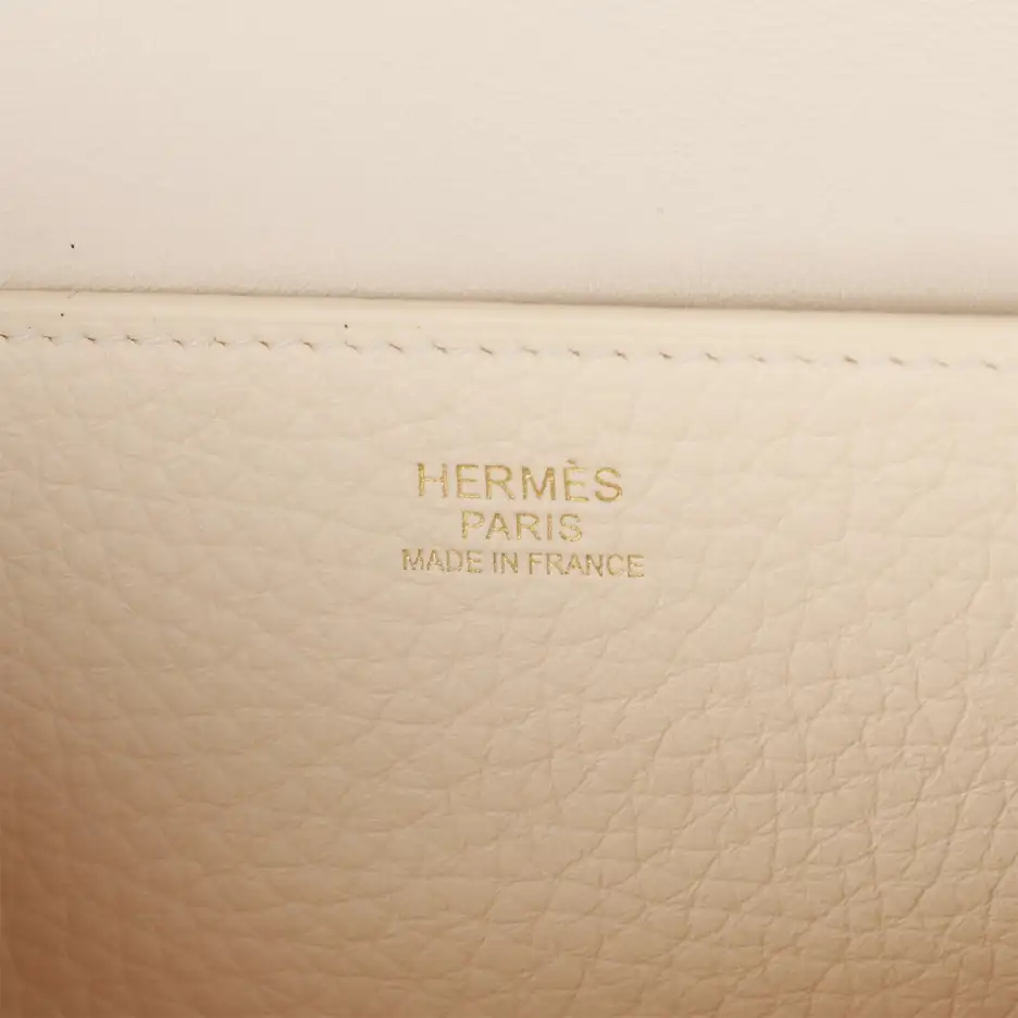 Hermès Halzan 25 Nata Clemence Gold Hardware (7)