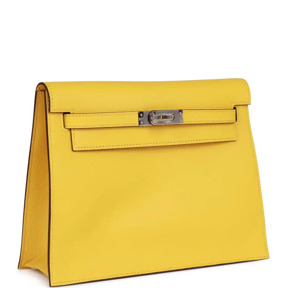Hermès Kelly Danse Lime Evercolor Palladium Hardware (1)