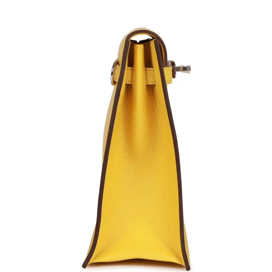Hermès Kelly Danse Lime Evercolor Palladium Hardware (2)