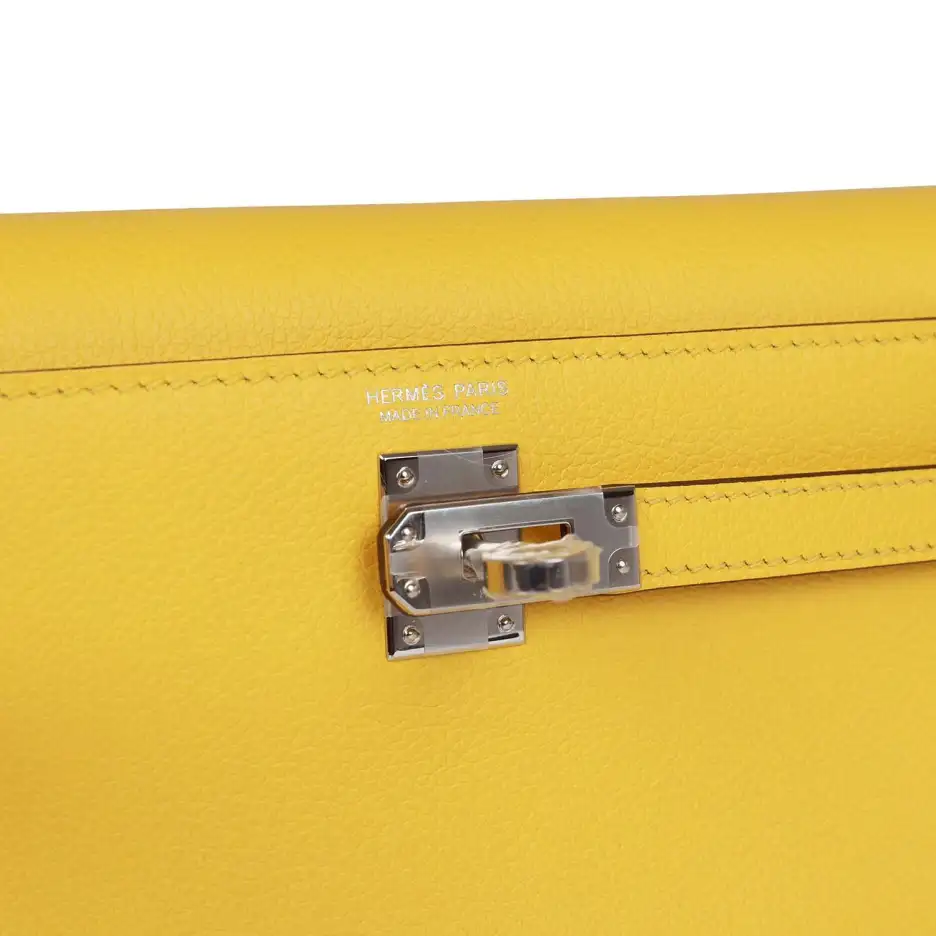 Hermès Kelly Danse Lime Evercolor Palladium Hardware (6)
