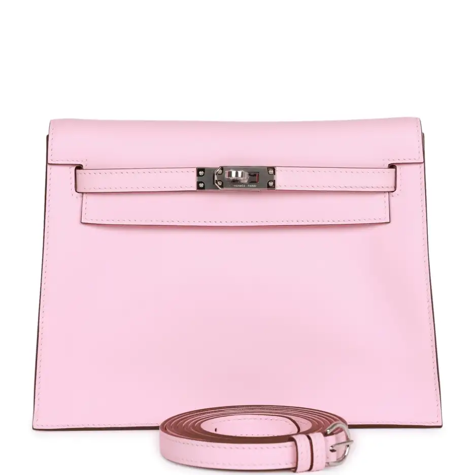 Hermès Kelly Danse Rose Sakura Swift Palladium Hard