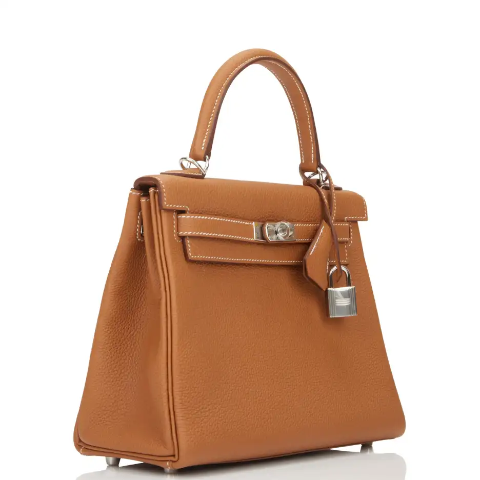Hermès Kelly Retourne 25 Gold Togo Palladium Hardwa (1)