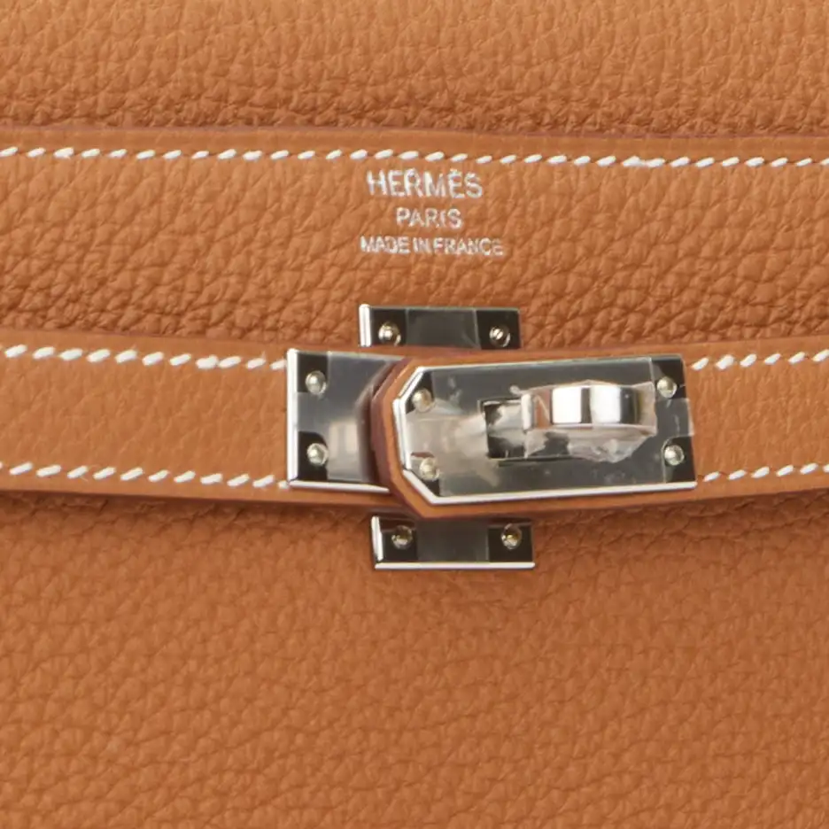 Hermès Kelly Retourne 25 Gold Togo Palladium Hardwa (5)