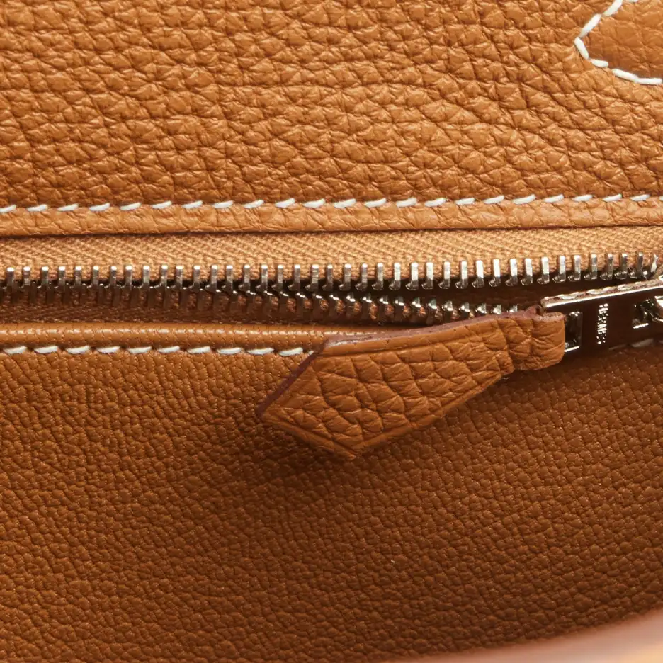Hermès Kelly Retourne 25 Gold Togo Palladium Hardwa (8)
