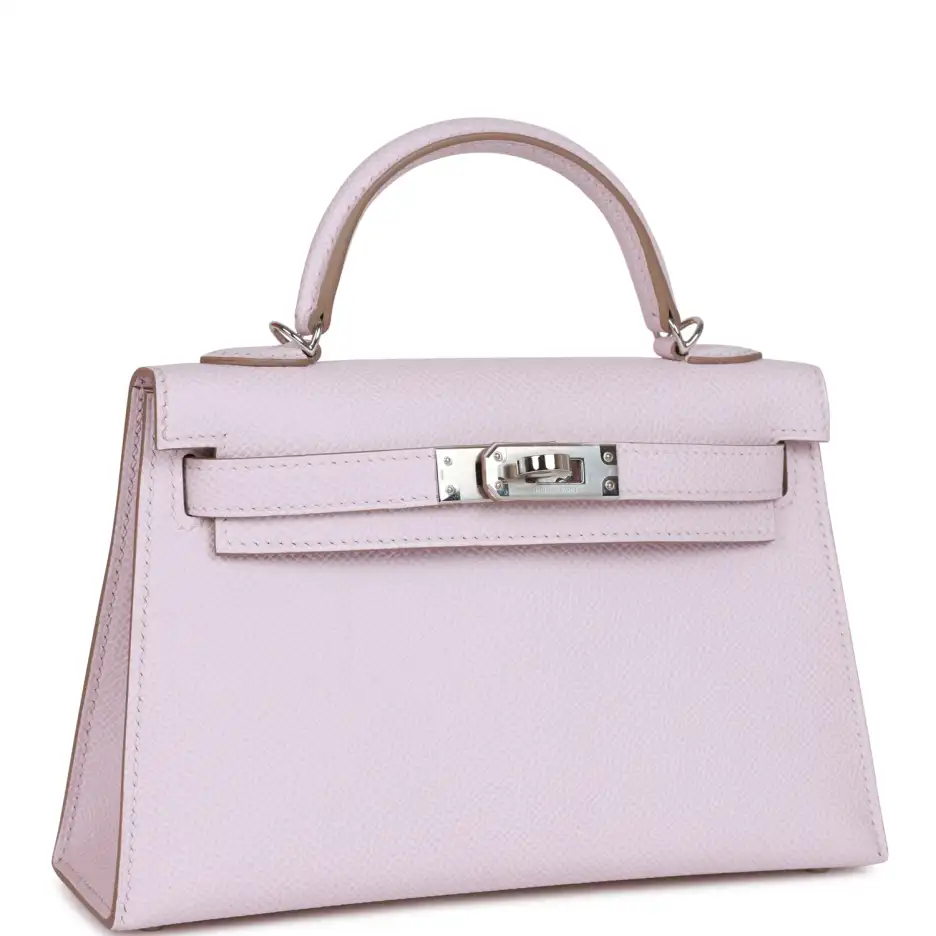 Hermès Kelly Sellier 20 Mauve Pale Epsom Palladium_ (1)