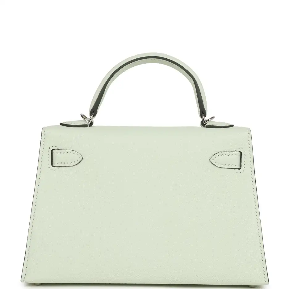 Hermès Kelly Sellier 20 Vert Fizz Chevre Palladium_ (3)