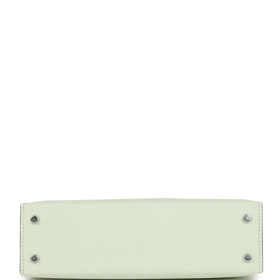 Hermès Kelly Sellier 20 Vert Fizz Chevre Palladium_ (5)