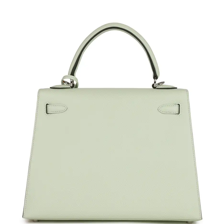 Hermès Kelly Sellier 25 Vert Fizz Epsom Palladium_y (3)
