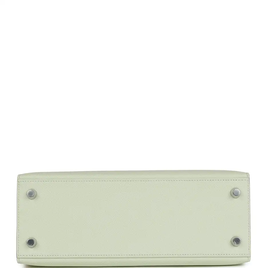 Hermès Kelly Sellier 25 Vert Fizz Epsom Palladium_y (5)