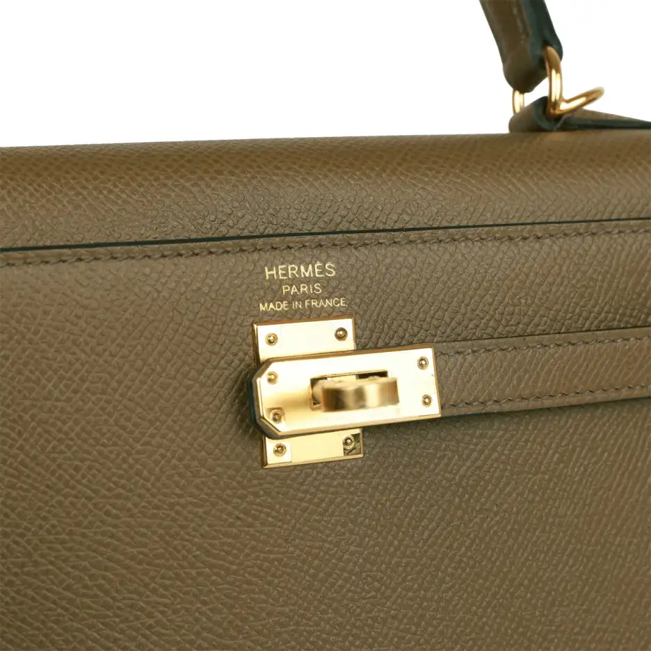 Hermès Kelly Sellier 25 Vert Olive Epsom Gold_yythk (5)