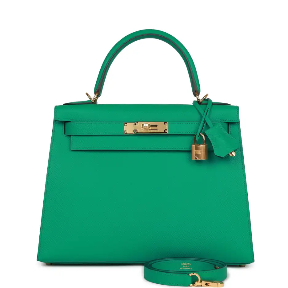 Hermès Kelly Sellier 28 Vert Jade Epsom Gold_yythkg