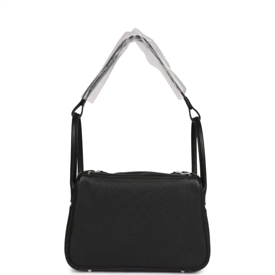 Hermès Lindy 26 Black Clemence Palladium Hardware (3)