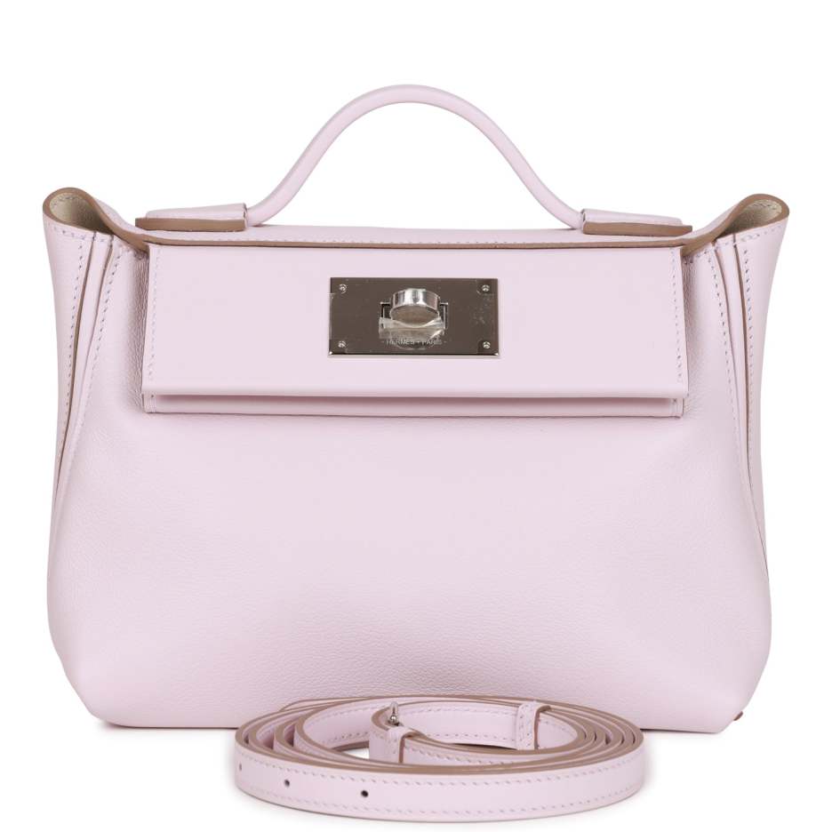 Hermès Mini 24 24 Bag Mauve Pale Verso Everc