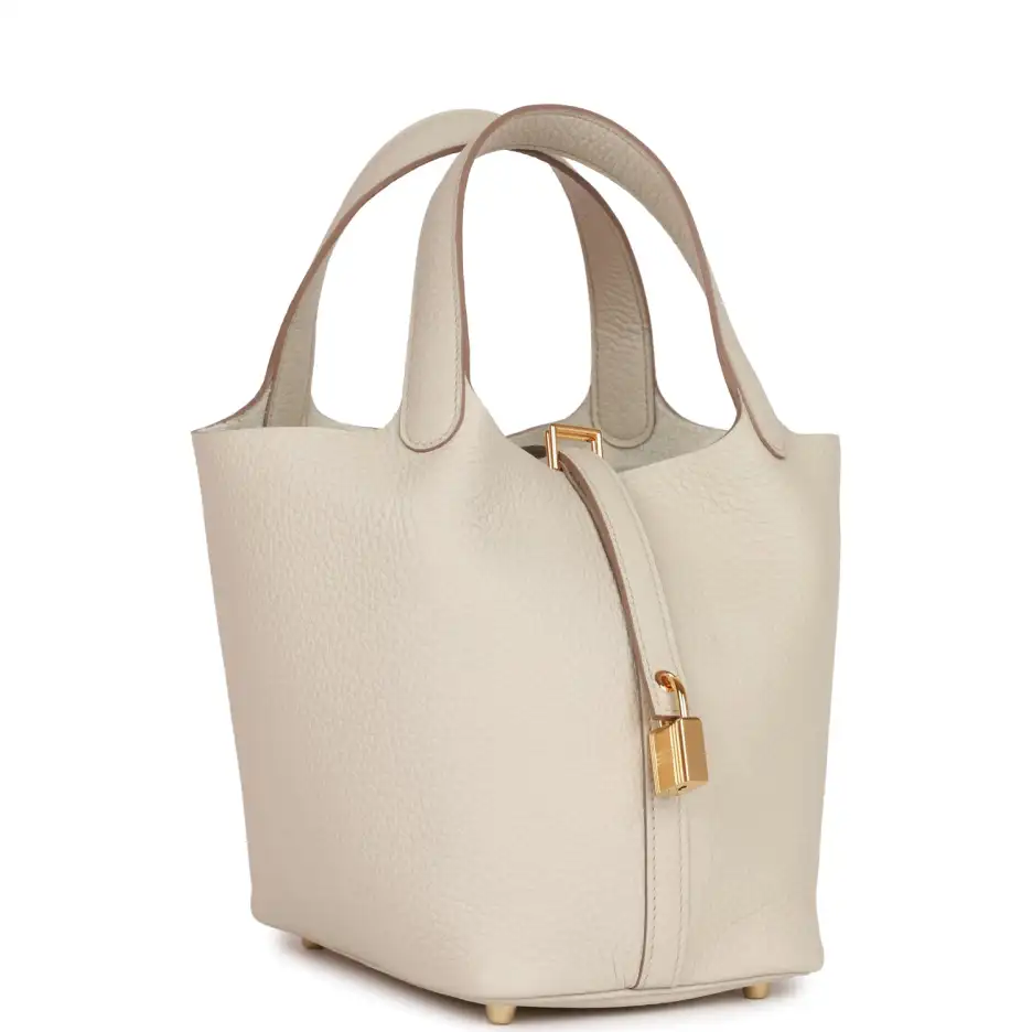 Hermès Picotin Lock 18 Beton Clemence Gold Hardware (1)