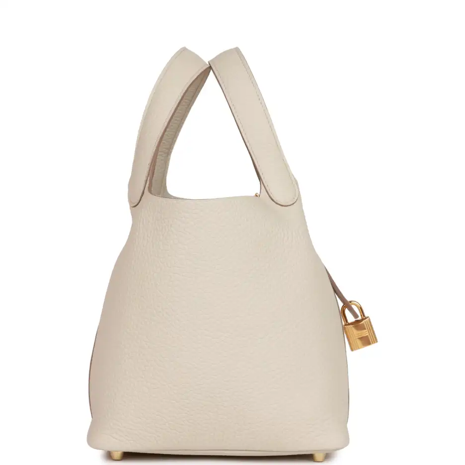 Hermès Picotin Lock 18 Beton Clemence Gold Hardware (2)