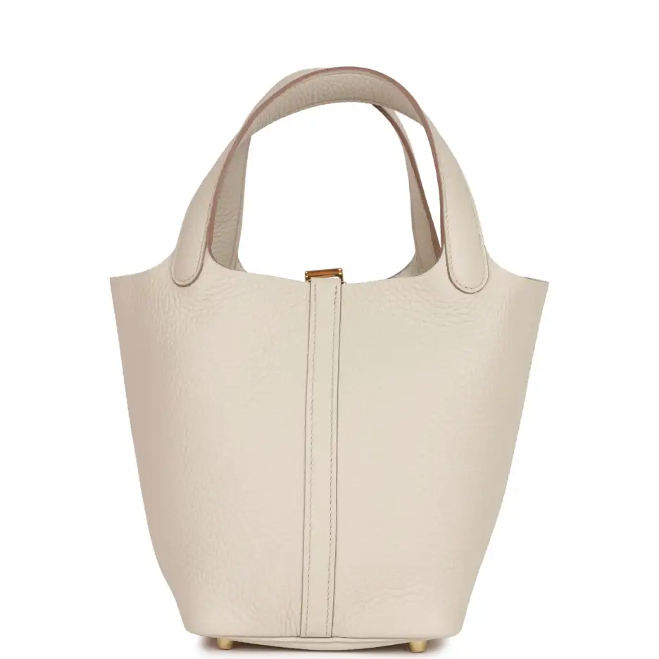 Hermès Picotin Lock 18 Beton Clemence Gold Hardware (3)