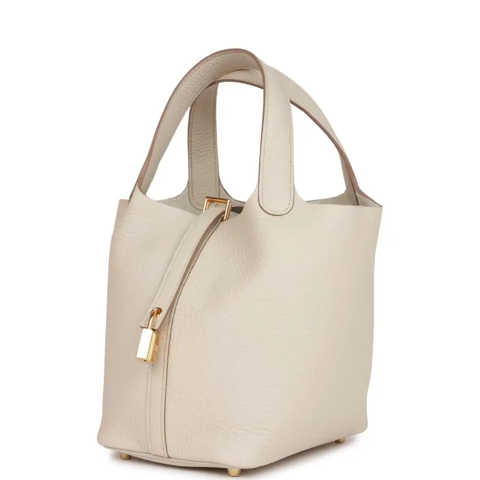 Hermès Picotin Lock 18 Beton Clemence Gold Hardware (4)