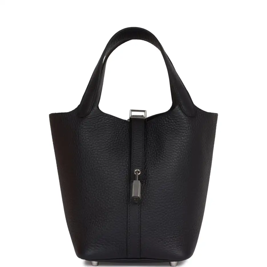 Hermès Picotin Lock 18 Caban Clemence Palladium Har