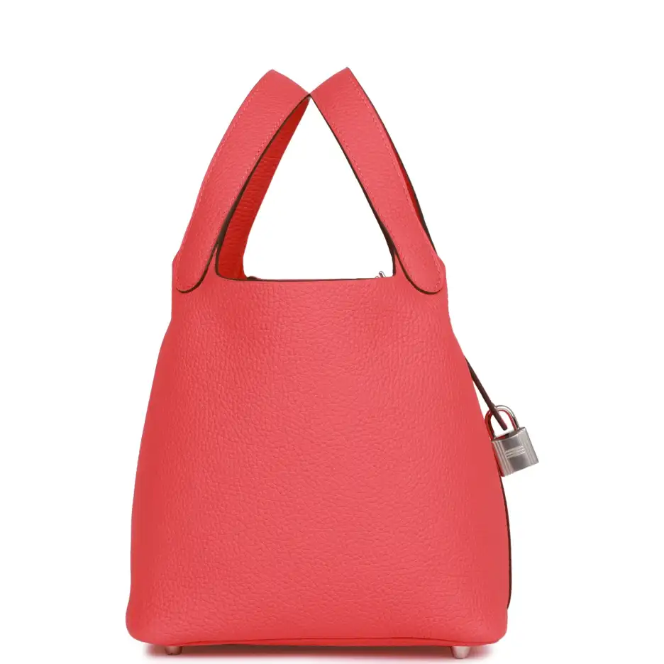 Hermès Picotin Lock 18 Rose Texas Clemence Palladiu (2)