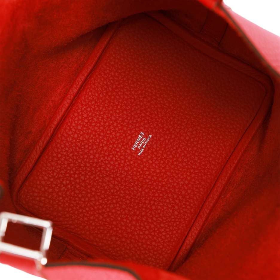 Hermès Picotin Lock 18 Vermillion Clemence Palladium_yythk (5)