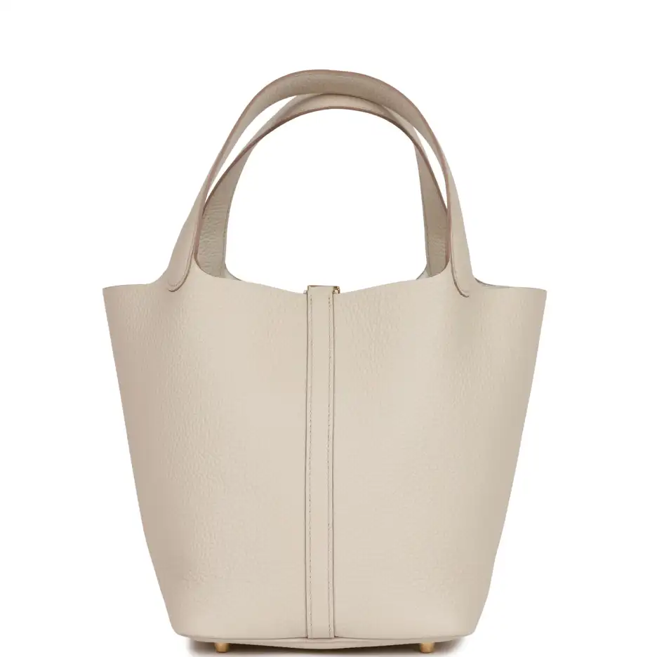 Hermès Picotin Lock 22 Beton Clemence Gold Hardware (3)