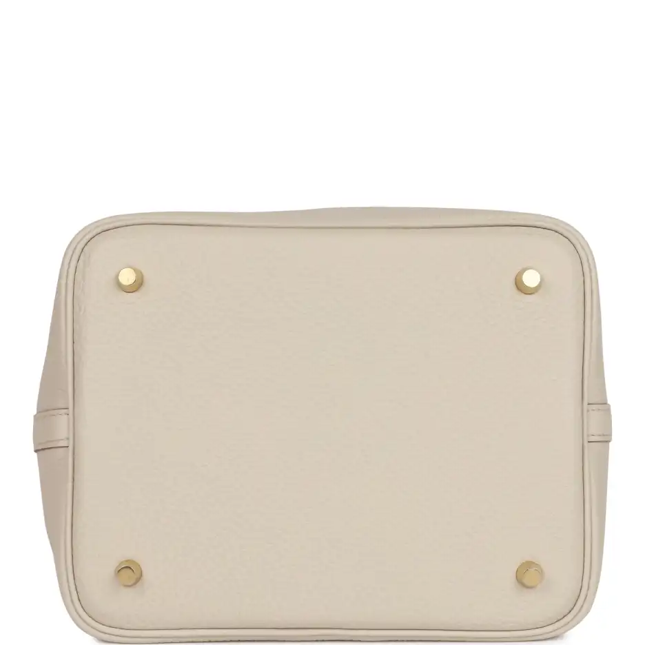 Hermès Picotin Lock 22 Beton Clemence Gold Hardware (5)