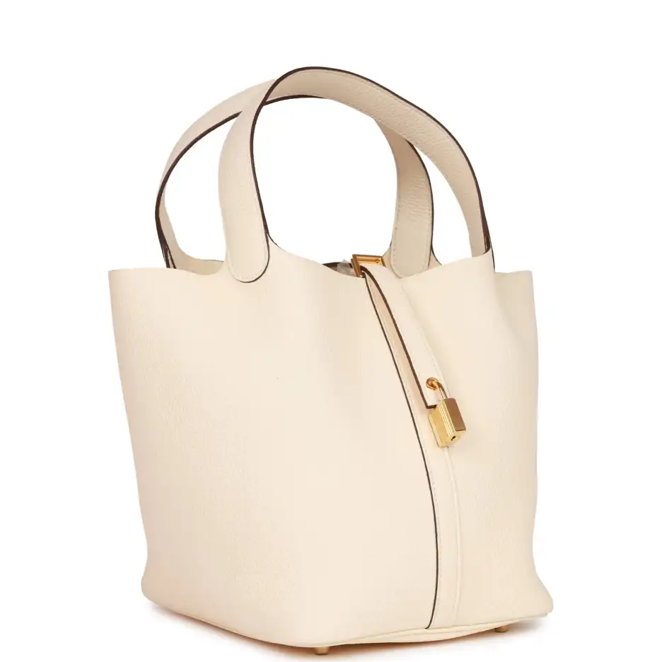 Hermès Picotin Lock 22 Nata Clemence Gold Hardware (1)