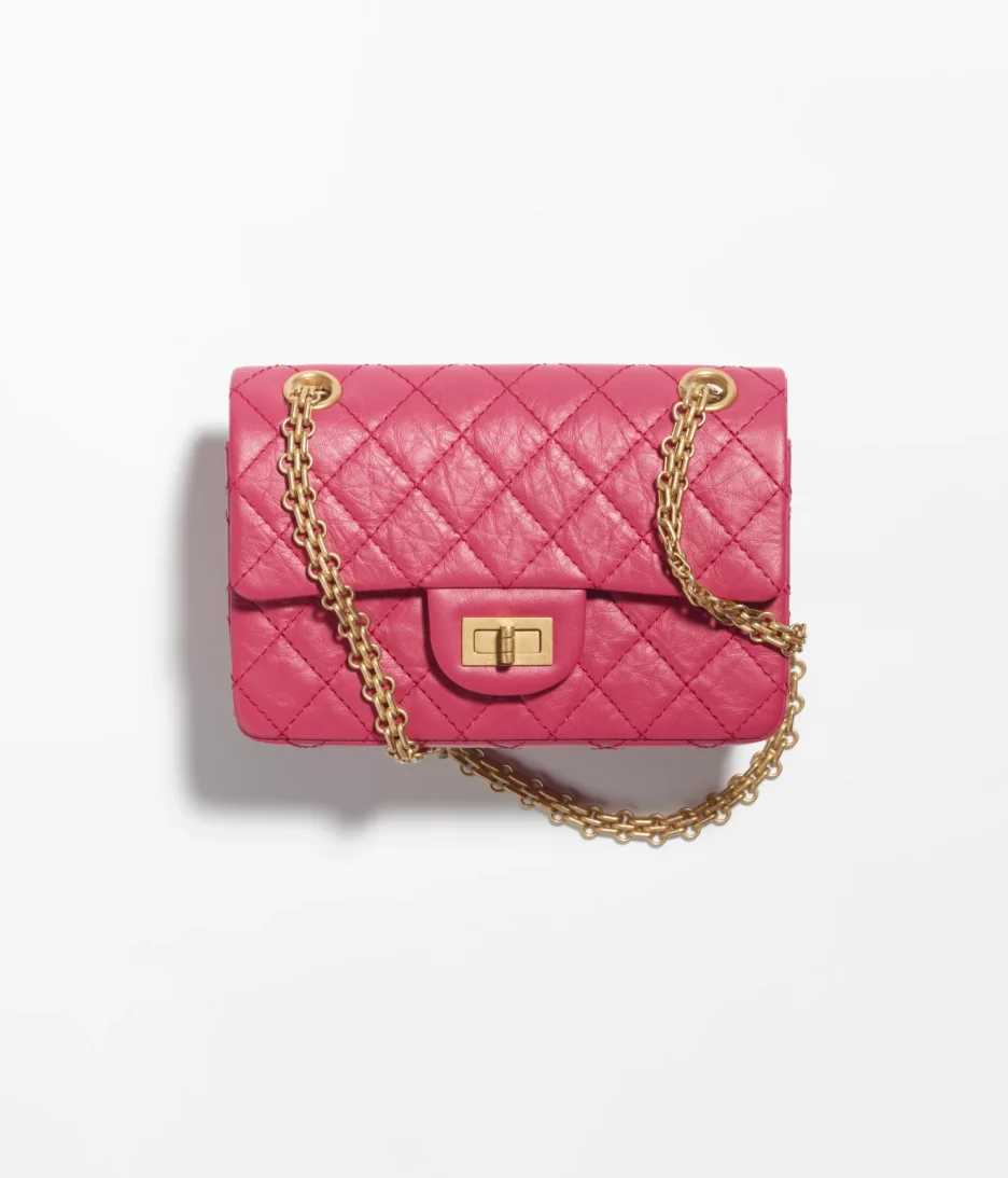MINI 2.55 HANDBAG Aged Calfskin & Gold-Tone Metal_y