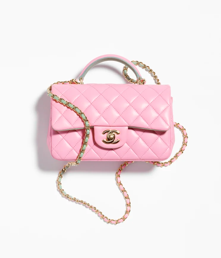 MINI FLAP BAG WITH TOP HANDLE